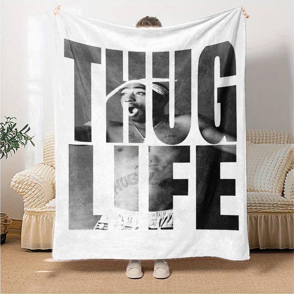 Tupac Kunst Aktivismus Leichte Decke Weich & Perfekt für Sofa Couch Büro Bett Picknicks Vier Jahreszeiten Mehrzweck Modern Ideales Geschenk Zubehör Y15