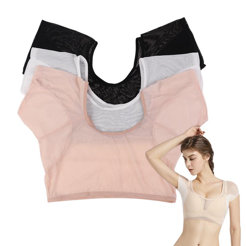 T-Shirt Shape Sweat Pads Washable Underarm Armpit Sweat Pads Reusable Perfume Absorbing Guards Shield Deodorant For Women
