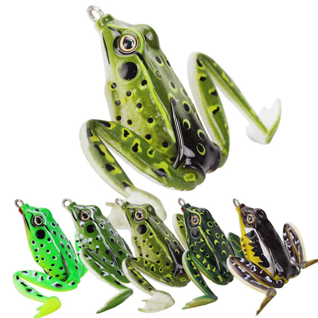 5CM Esca da Pesca Rana Razzo Amo da Pesca Morbido Articoli Sportivi Trota d'Acqua Dolce