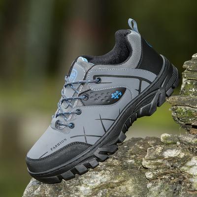 Outdoor Mountaineering Men's Shoes Round Head Sports Leisure Non-slip Wear-resistant Comfortable Travel Sports Shoes Large Size Tooling Shoes