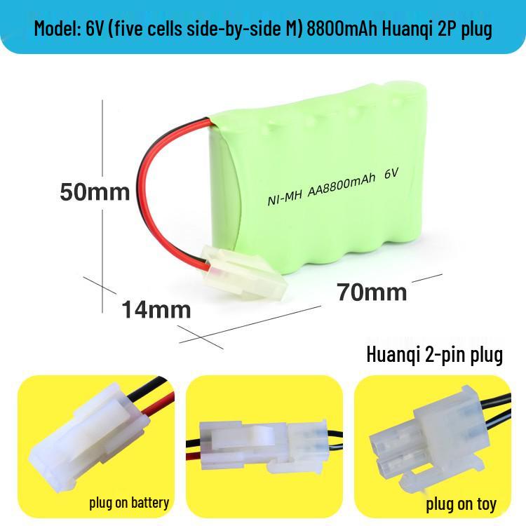 Ni-MH AA Rechargeable Battery Pack for Remote Control Cars: 3.6V To 12V