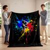 Colorful Dance Silhouette Blanket for all seasons blanket lunch break throw gift