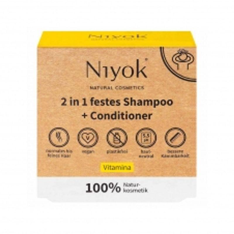 

Nyok 2-in-1 Solid Shampoo & Conditioner Vitamina 80g