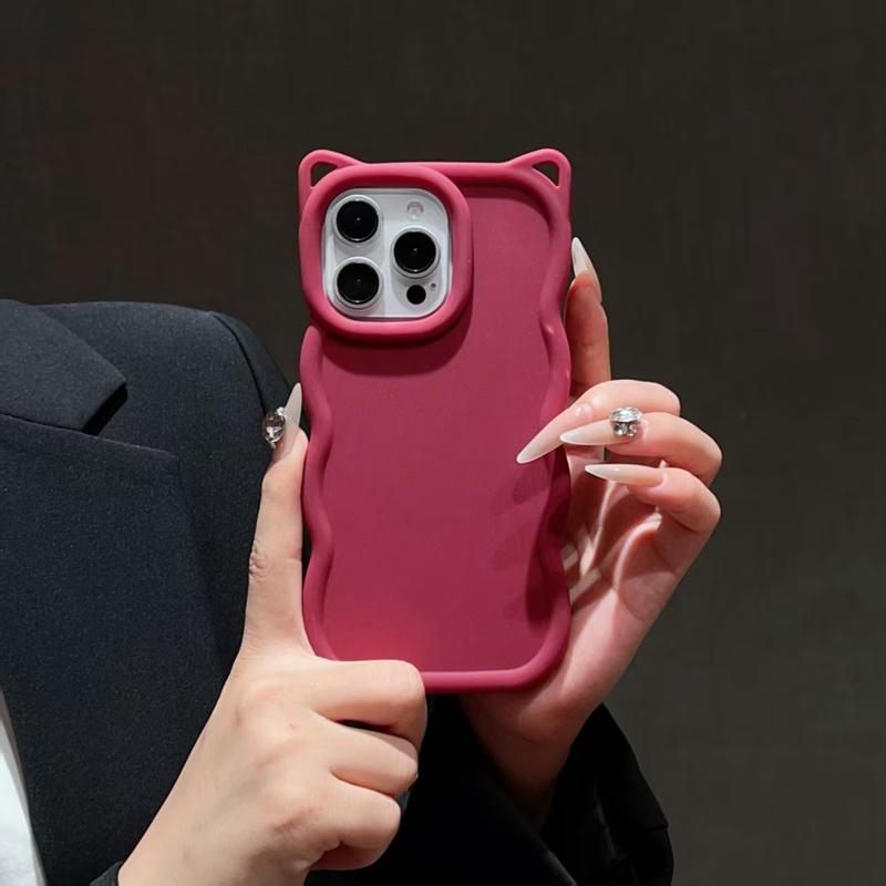 Cat Ear Candy Wave Phone Case For Vivo V50 V40 V30 Lite V29 V27 V25 Pro V50E V40E V30E V29E V27E V25E V23E V21E 4G 5G Soft Cover