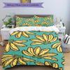3pcs Banana Pattern Bedding Set, Breathable and Soft, Suitable for All Seasons, Ideal for Home Use, Suitable for Bedroom Decor 21115
