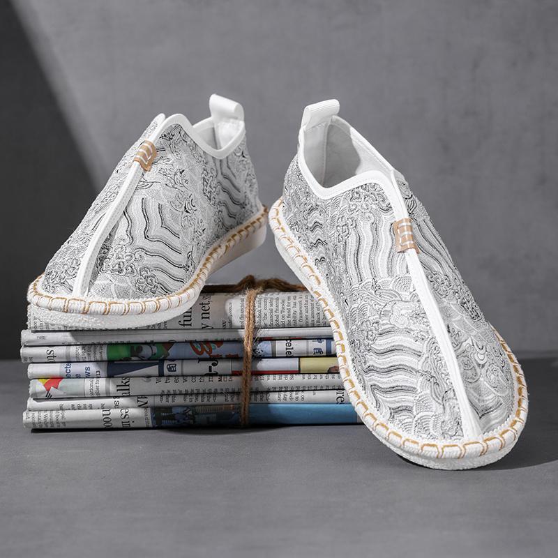 Fisherman's Shoes Summer Men’s Sneakers Canvas Shoes For Men Breathable Casual Shoes Male Flat British Style Loafers Men