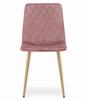 TURIN Chair - Pink Velvet / Wood Color Legs X 1