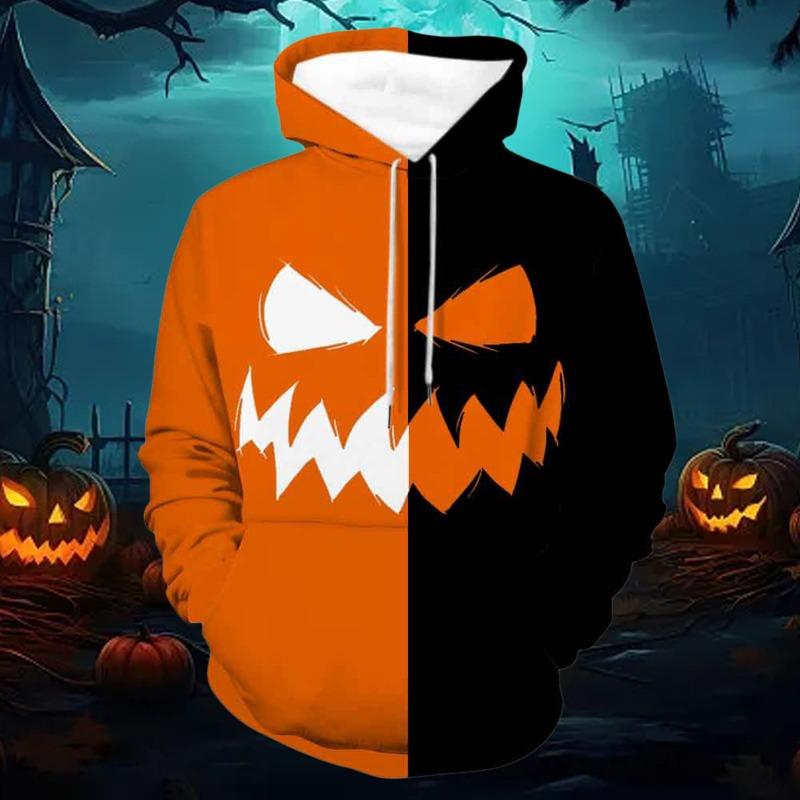 Fashion Halloween Men Hoodies Sweatshirts Women 3d Print Pumpkin Print Hoodies Autumn 2025 New Unisex Harajuku Party Pullover