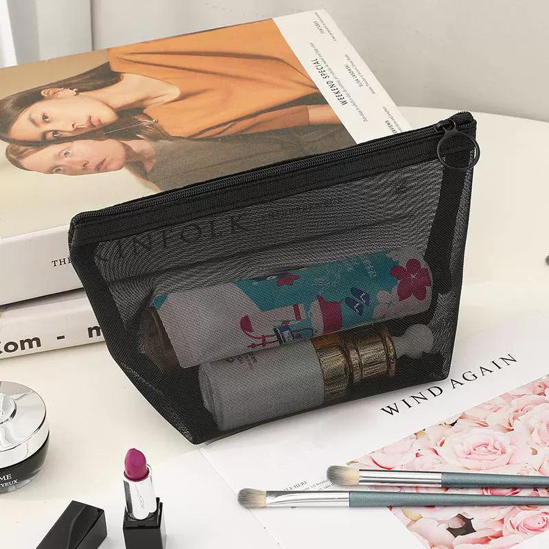 Mesh Cosmetic Bag Convenient Storage Bag Large Capacity Portable Travel Bag