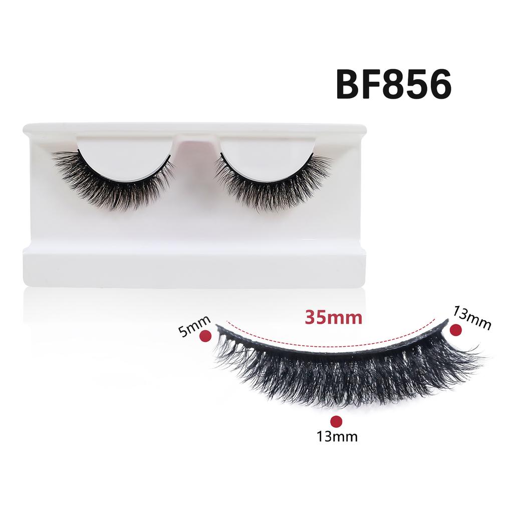 Natural Wispy Mink Eyelashes 10mm-15mm Short Faxu Mink Lashes Wholesale New Cosmetics Makeup Cat Eye Fake Lashes