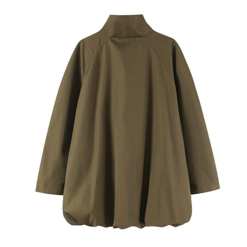 Single 2026 Design Windproof Water-Resistant Puffer Trench Coat Womens Casual Outerwear
