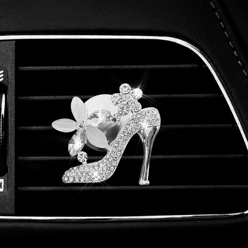 

Клипса для ароматерапии в воздуховоде автомобиля на высоких каблуках со стразами – Стильное украшение-ароматизатор для салона автомобиля