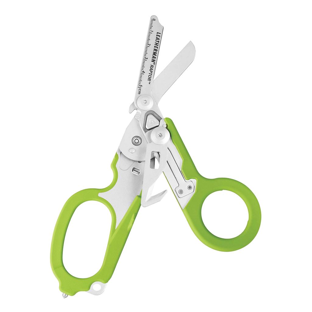 Nożyczki LEATHERMAN RAPTOR z kaburą z żywicy, japońskie 25-letnie narzędzie wielofunkcyjne [Oryginalny produkt] [Zielony]