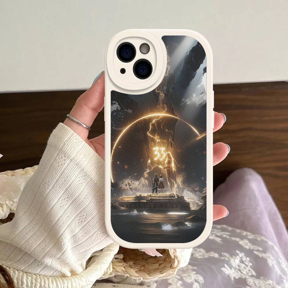 

Clair Obscur Expedition 33 Game Leather Phone Case For IPhone 16 15 14 13 12 11 Pro Max Plus Shockproof Cover iphone 12pro