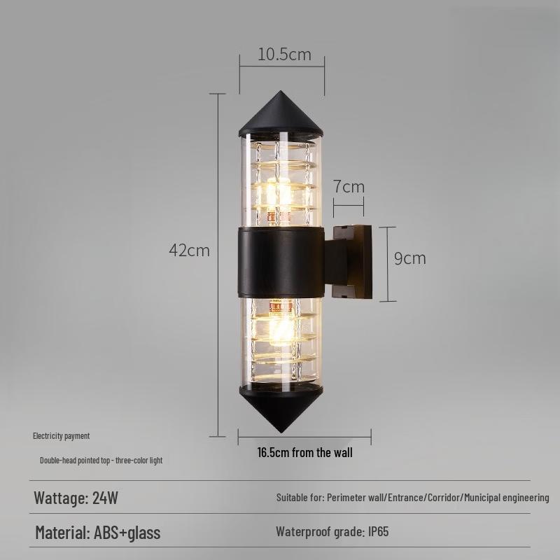 Nufeng Outdoor Waterproof Double-Head Wall Lamp