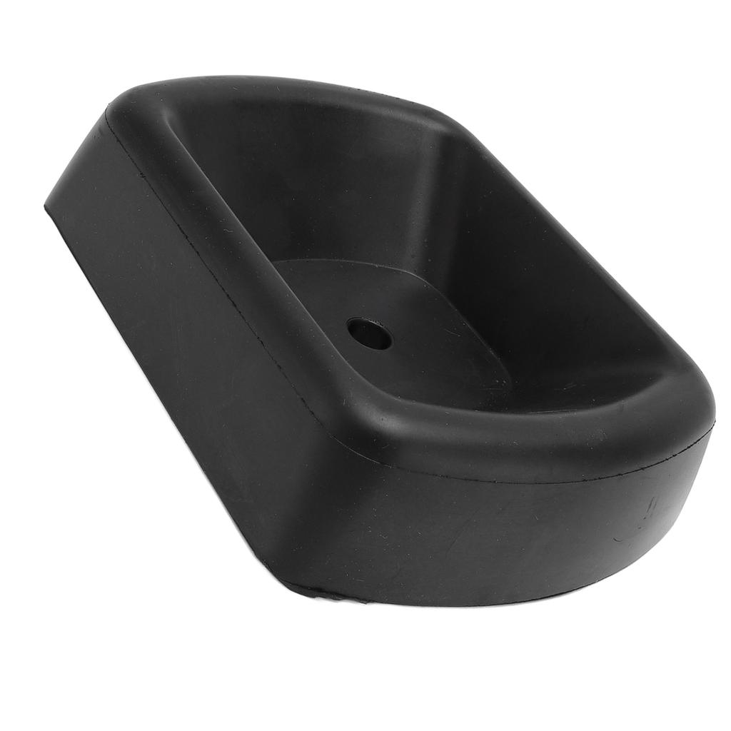 Jack Caster Chock Stabilizer Heavy Duty Rubber Single Wheel Dock Stopper for 6 Inch Trailer Wheel