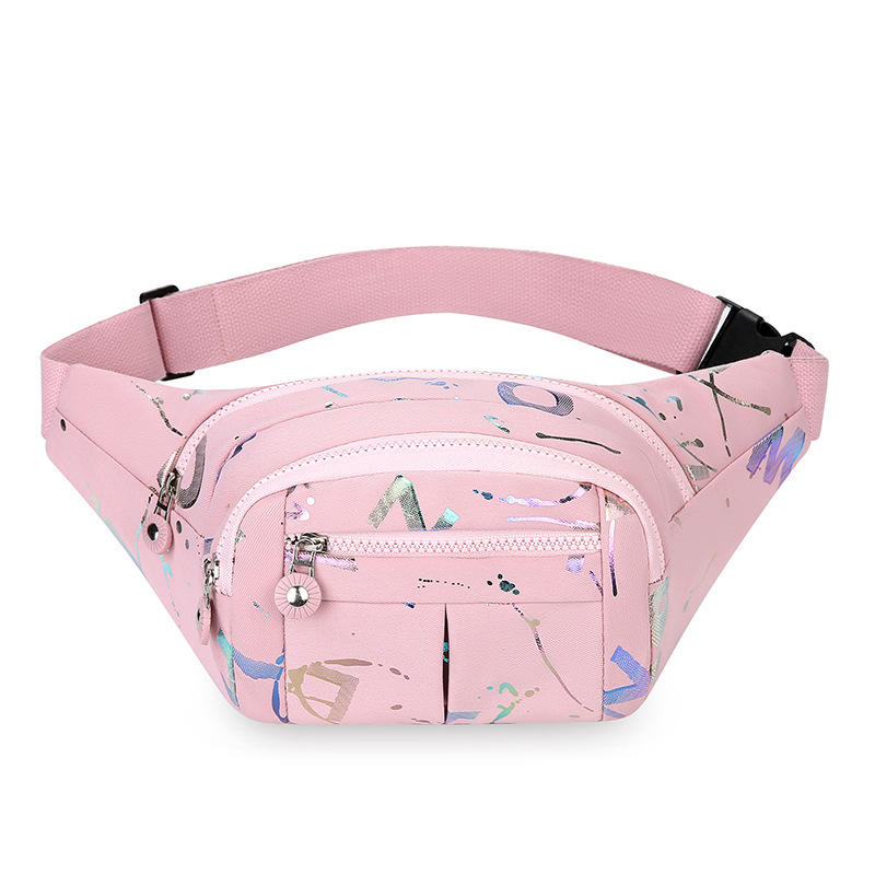 

New Women Waist Pack Fashion Travel Casual Phone Bag Sports Workout Crossbody Chest Purse Beach Belt Bum Bag Diagonal Versatile светло-розовый