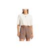 Adidas Originals Essential Logo Printed Round Neck Loose Short Sleeve T-Shirt Women Tops White IR5976
