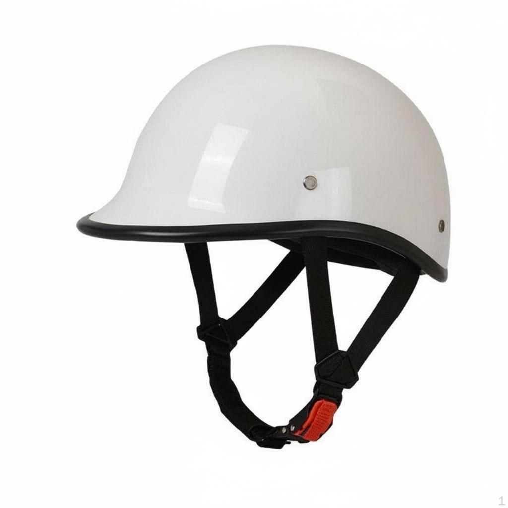 Retro Half Helmet Shell Vintage Design Quick Release Buckle for Women Riders, Street Riding, City
