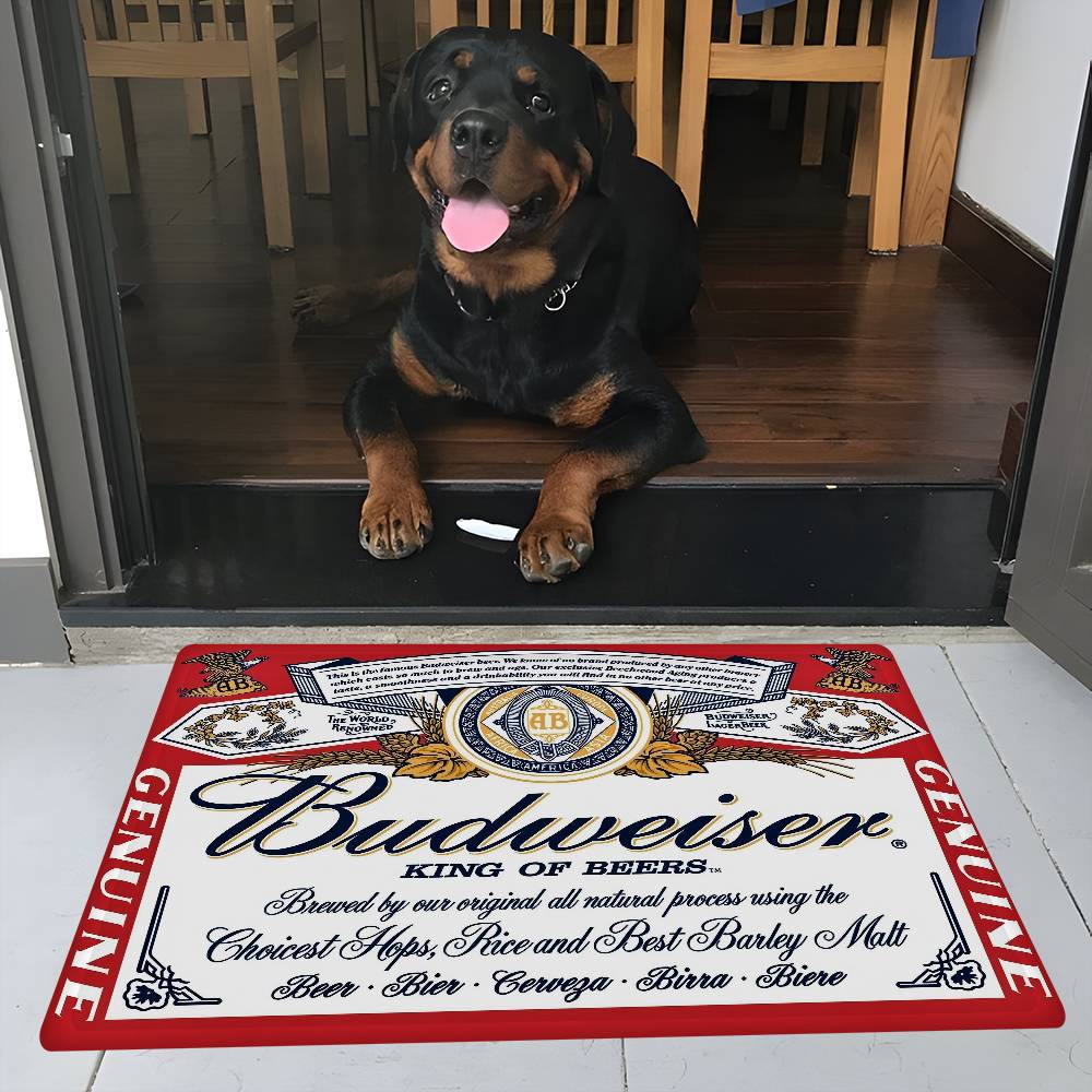 Král piva B-Budweiser Podložka na podlahu INS styl Měkká podložka do ložnice Podložka do domu a prádelny Protiskluzové domácí koberce