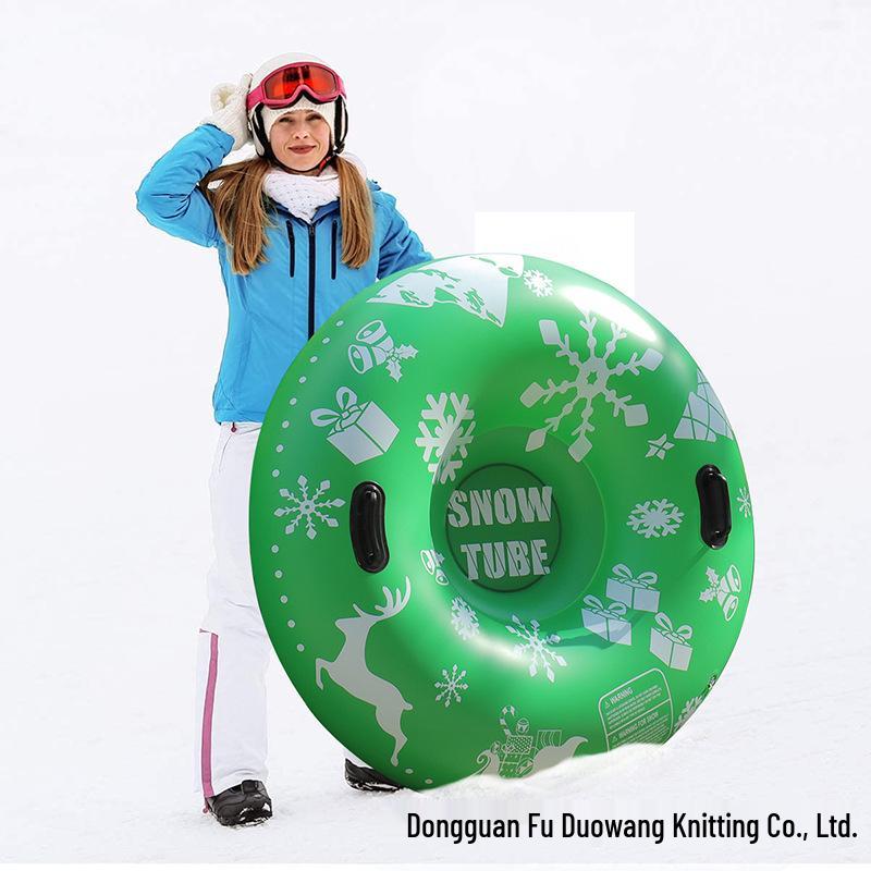 Durable Inflatable Snow Tube: Cold-Resistant PVC for Outdoor Skiing and Fun