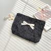 Cute Lace Bow Coin Purse Portable Cosmetic Storage Bag Women's Wallet Key Makeup Lipstick Pouch Headphone Organizer Clutch Bags