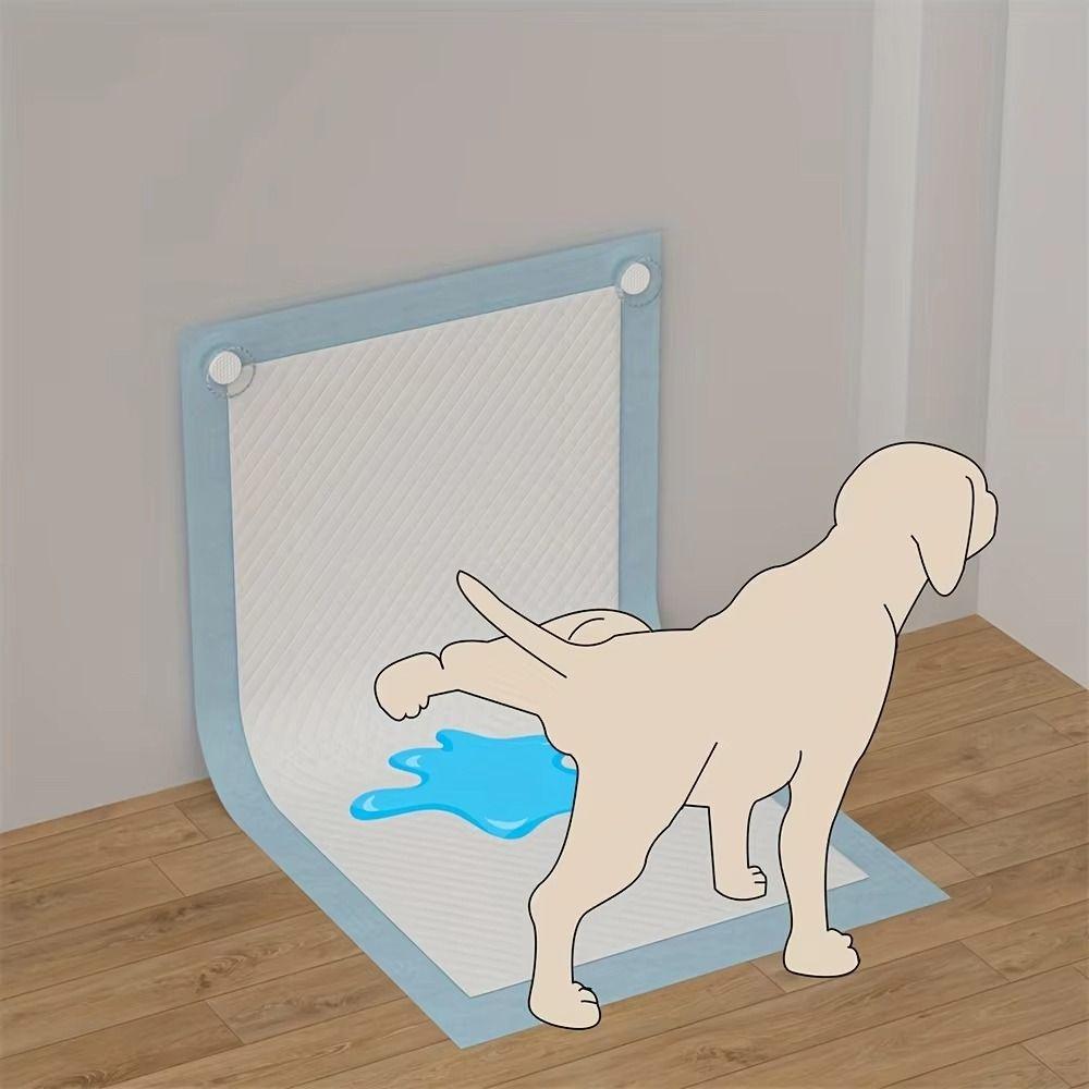 2Pcs Self-adhesive Dog Pee Pad Holder Anti-Slip Potty Training Pad Patch  Puppy Housebreaking
