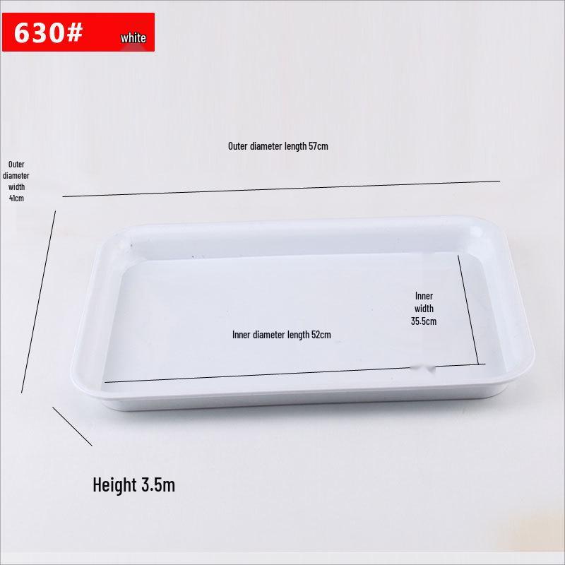 Xiaoyueya White Rectangular Plastic Tray