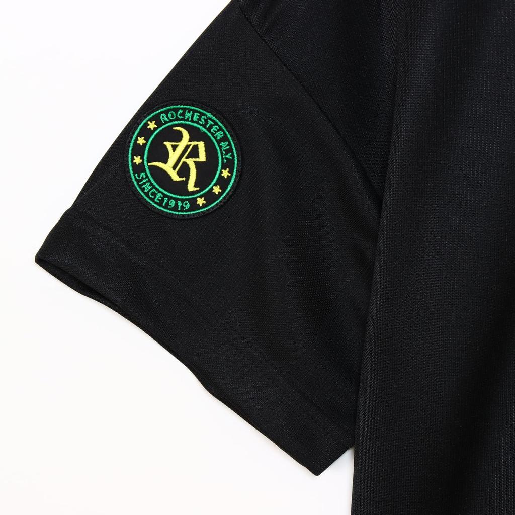 Champion Short Sleeve Crew School Sports Kids' T-Shirt, Neck, Quick-Drying, One-Point Logo, Boys' T-Shirt, Black, CK-ZS305