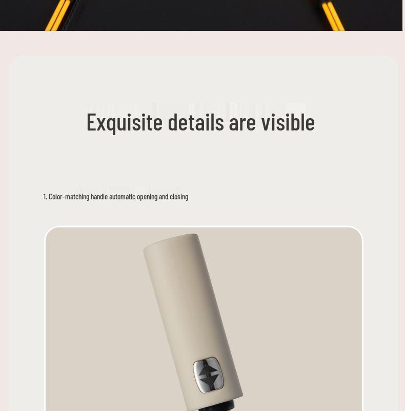 24-Rib Automatic Umbrella, Black Glue Sun Protection, Custom Logo, Business Gift – Enhanced for All-Weather Use