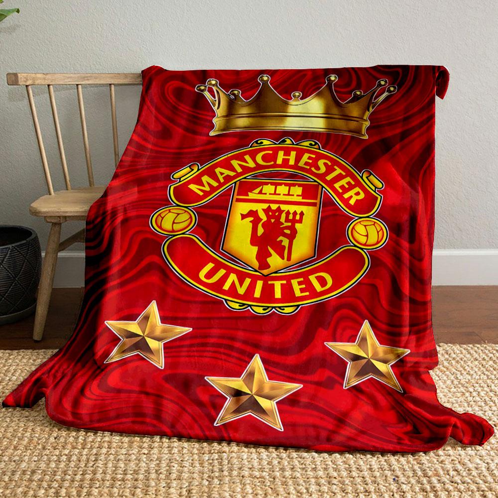 The pattern features swirling red waves with a golden emblem overlay. for all seasons blanket lunch break throw gift