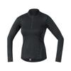 GOREWEAR M Base Layer Thermo Turtleneck Women - Black (Women'S) Fleece-Lined Long Sleeve Half Zip