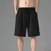 Men Summer Shorts Quick Dry Breathable Elastic Waist Pocket Drawstring Sports Thin