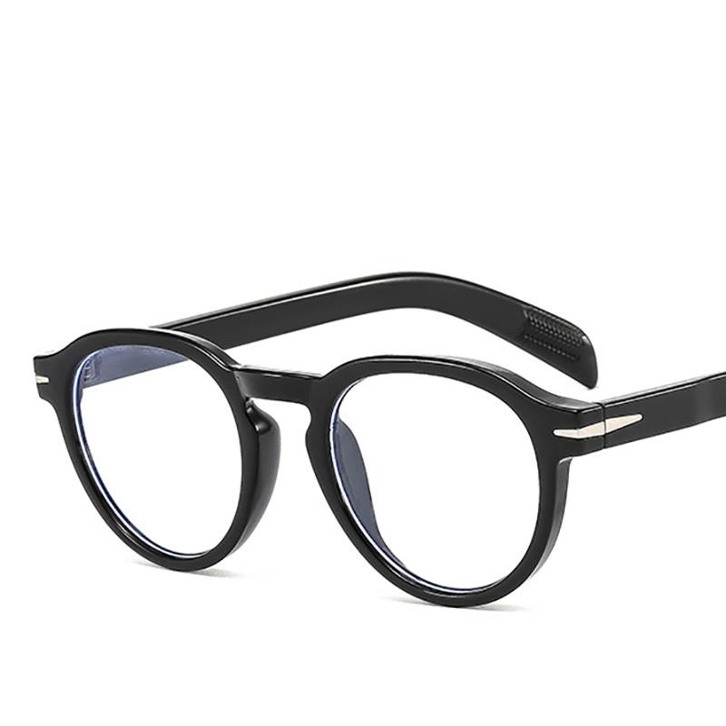 Anti-Blaulicht-Brillengestell Neues Mode-Rundbrillengestell Damen Herren Einfache Retro-Brille Korrektionsbrille