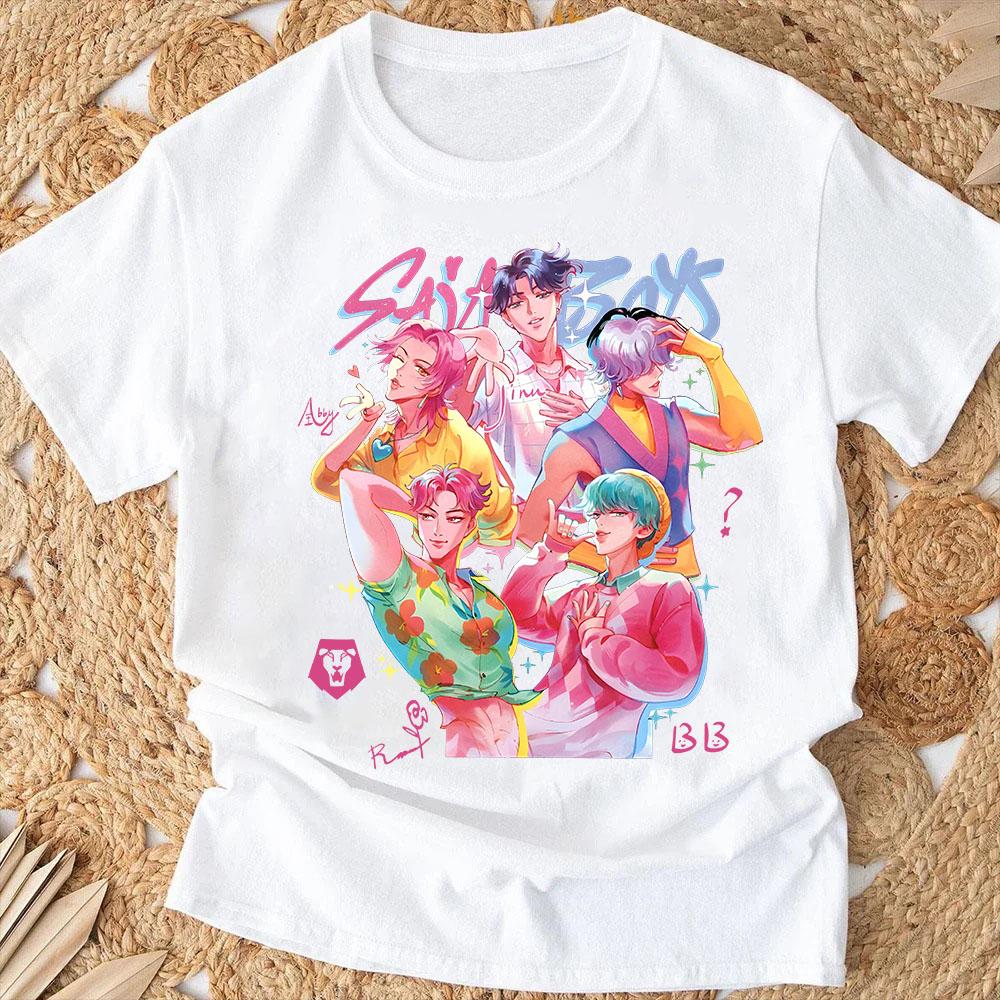 Anime Kpop Demon Hunters Kids T-shirts Children's Clothing 2025 New Summer Casual Boys Girls Short Sleeve Tops