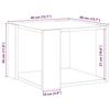 VidaXL Table basse vieux bois 40x40x30 cm bois d'ingénierie, table d'appoint, table de salon, table latérale, bout de 856494