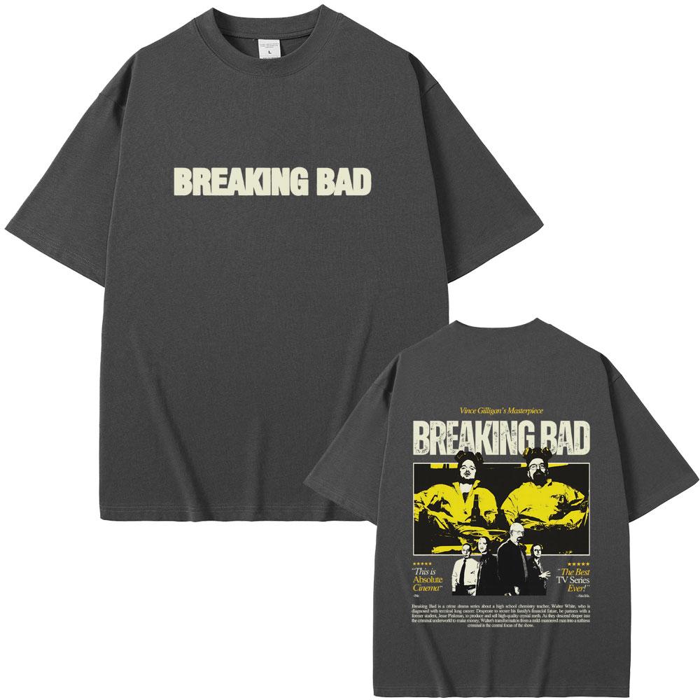 Heisenberg TV Breaking Bad Graphic T Shirts Better Call Saul Print Tshirt Unisex Women Casual Soft Cotton Oversized Crewneck Tees