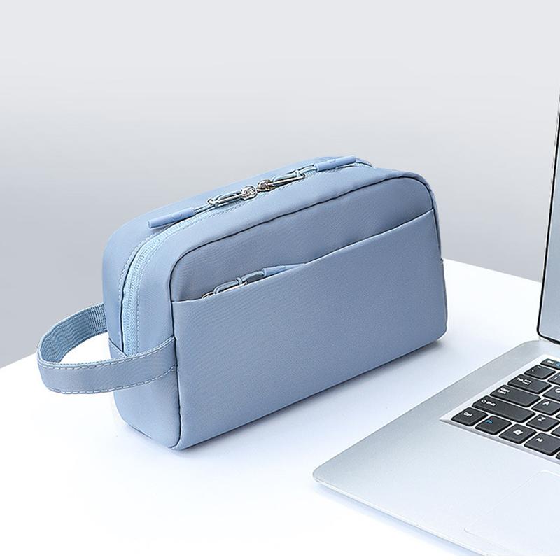 Bolsa de Almacenamiento para Gadgets Electrónicos Portátiles de Viaje, Estuche Organizador de Cables Digitales para Tarjetas de Alimentación, Discos Duros, Cables USB, Bolsa, Embrague, Bolsa Organizadora