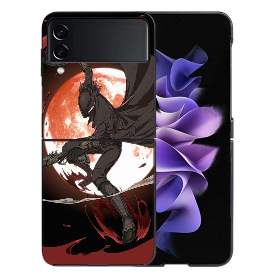 Bloodborne Game Phone Case For Samsung Z Flip 6 7 5G Galaxy Z Flip 5 4 3 5G Cases Shockproof Hard Cover TPU