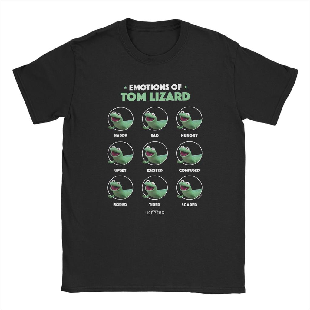 Hoppers Tom Lizard Funny Face Empty Head T Shirt Summer Pure Cotton T Shirts For Unisex Harajuku Design Tee Shirt Funny Tops