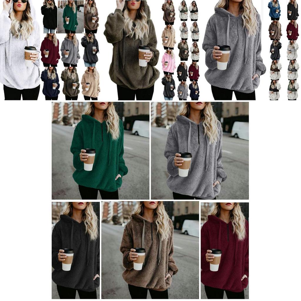 Cozy Fluffy Fur Hoodie For Women With Half-zip For Ultimate Comfort And Warmth