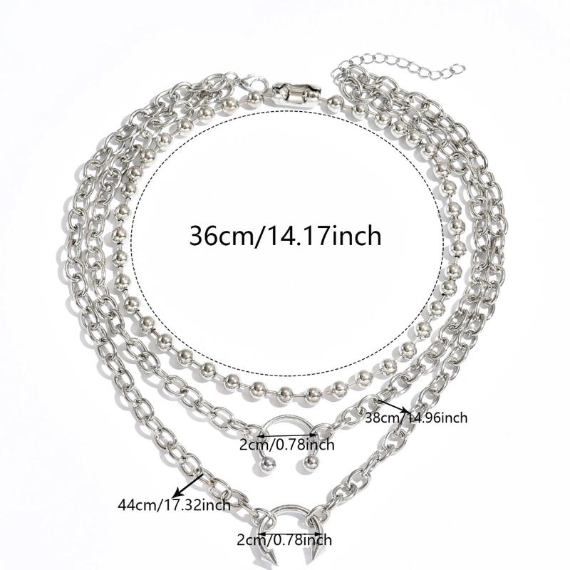 Goth Rivet Spikes Choker For Women Men Punk Y2K Geometric Spiked Hooves Necklace Exaggerated Rock Jewelry Accessories Gift