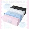 Multi-functional Polka Dot Pen Bag Zipper Hand-held Student Pencil Case Large Capacity Cosmetic Pouch Students Supplies