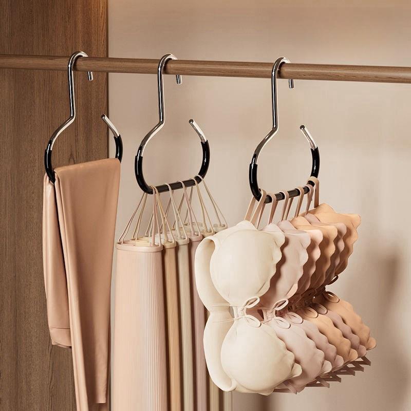 

5PCS Hat Storage Rack, Anti Slip Circular Hanger Hook, Wardrobe Stainless Steel Hook, Used for Hat Straps, Scarves, Underwear