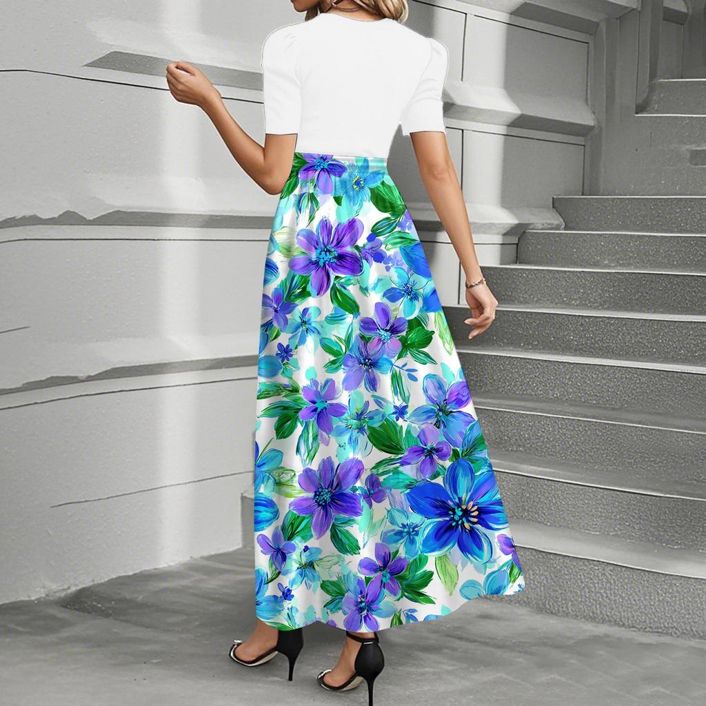 Dámské letní šaty Volné Plážové Dovolenkové Ležérní Hluboký Výstřih do V Vesta Šaty Elegantní Košilové Šaty