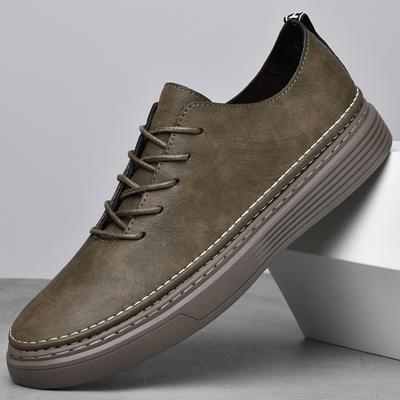 Mode Luxusmarke Kuhleder Plateau Schuhe Herren 2025 Neue Designer Mode Echtleder Sneaker Designer Minimalistische Oxford Schuhe