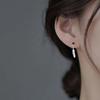 Simple Alloy Long Wing Stud Temperament Feather Earrings Silver Wings Shape Elf Ear Cuff Earrings Jewelry Accessories Gifts