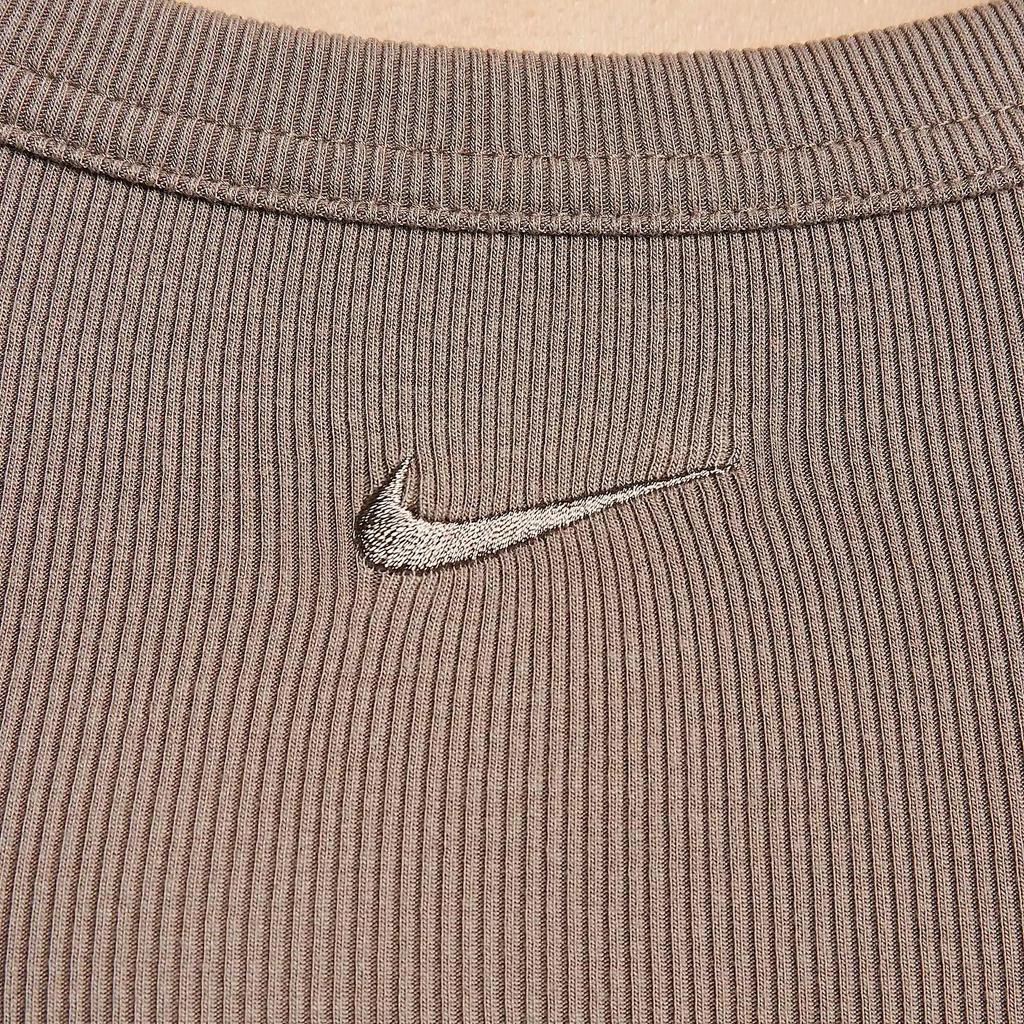 Nike SwooshSportswear Chill Knit Golji Sleeveless Dress Women's Umber HJ0711-233
