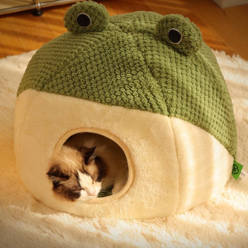 Warm Pet Nest Original Frog Series Warm Cat Nest Dog Nest Autumn and Winter House Nest Pet Supplies