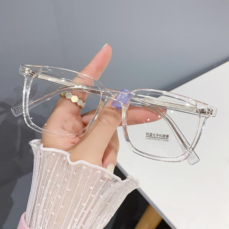 

Оправа очков Очки для близорукости Анти-синие плоские очки Чисто-черная оправа очков Простая Артефакт anti-blue lens